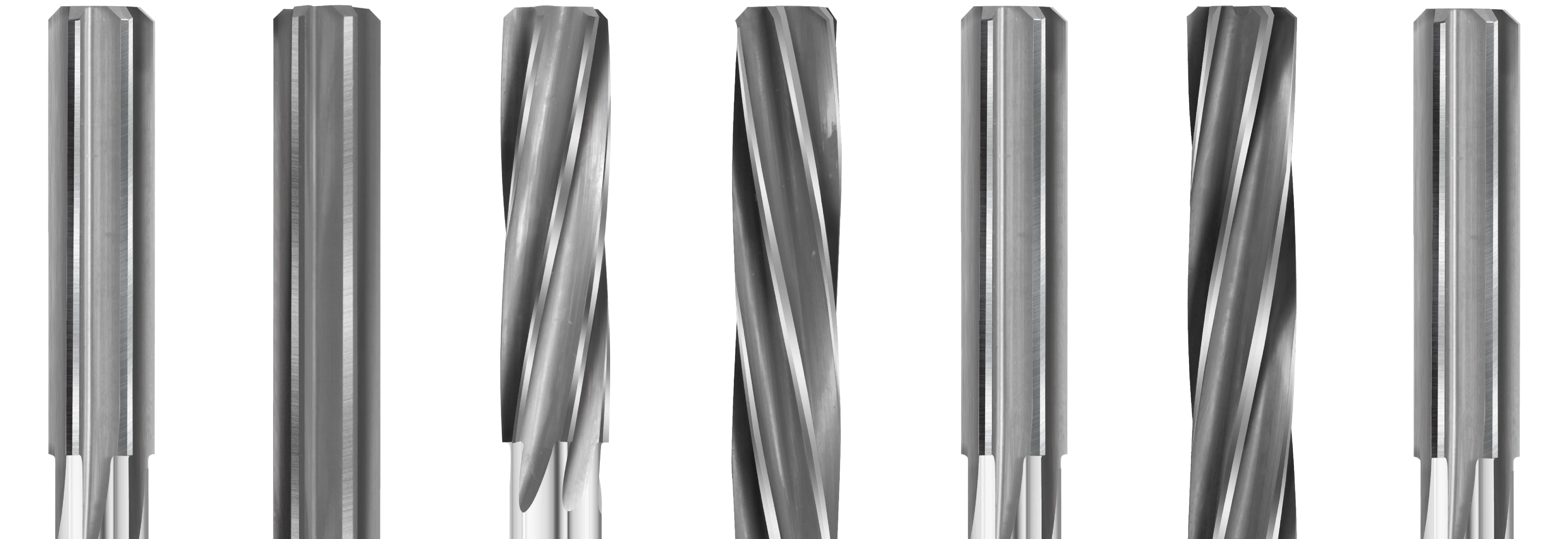 End Mills in a row